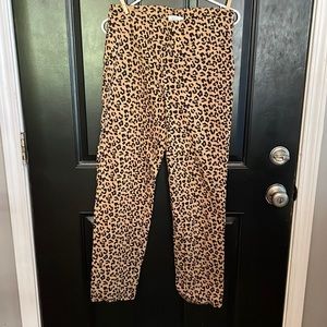 Women’s stretch dress pants New Direction Leopard print size 8